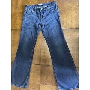 CAbi Jeans Womens Size 10 Blue Flare Dark Wash Denim Stretch
